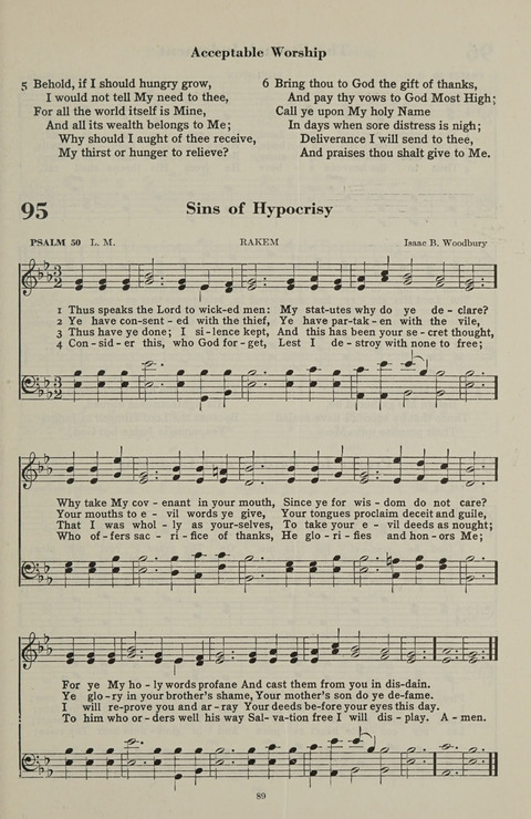 The Psalter Hymnal: The Psalms and Selected Hymns page 89