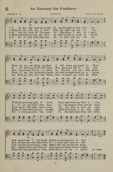 The Psalter Hymnal: The Psalms and Selected Hymns page 9