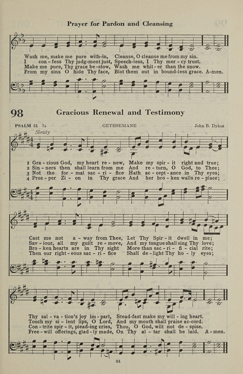 The Psalter Hymnal: The Psalms and Selected Hymns page 91