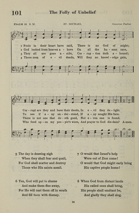 The Psalter Hymnal: The Psalms and Selected Hymns page 94