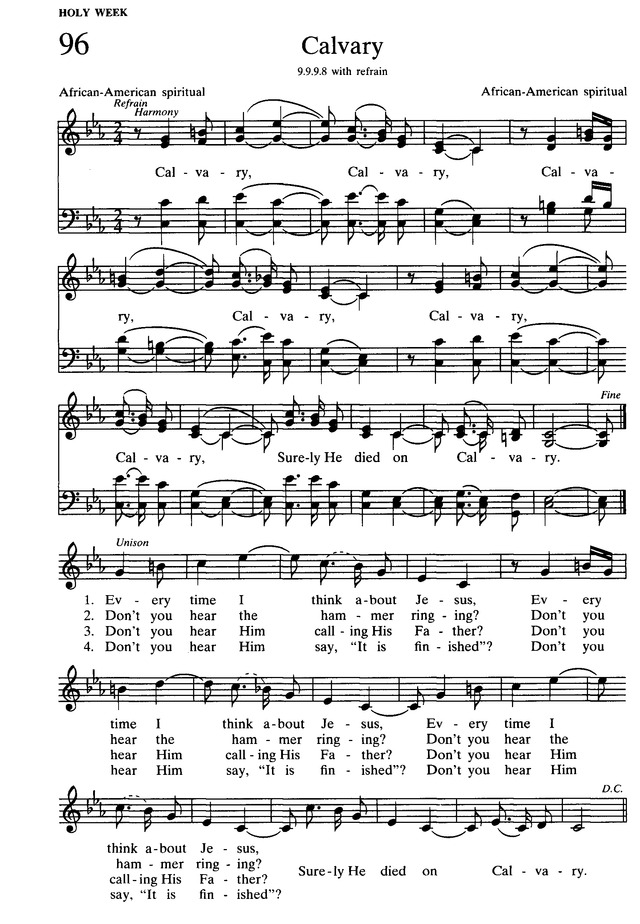 The Presbyterian Hymnal hymns, psalms, and spiritual songs 96. Every