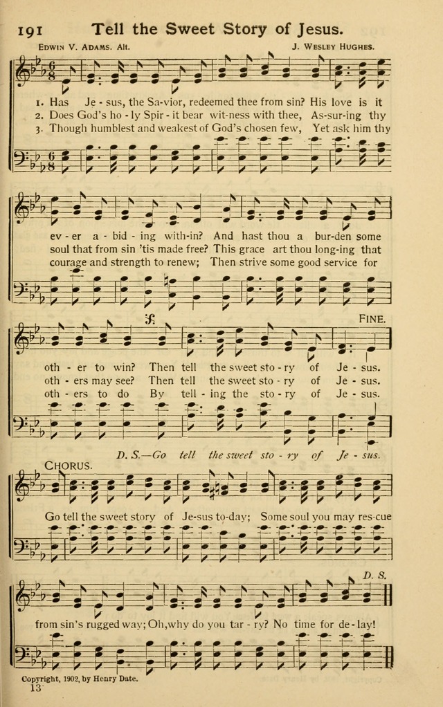 Pentecostal Hymns Nos. 3 and 4 Combined page 191