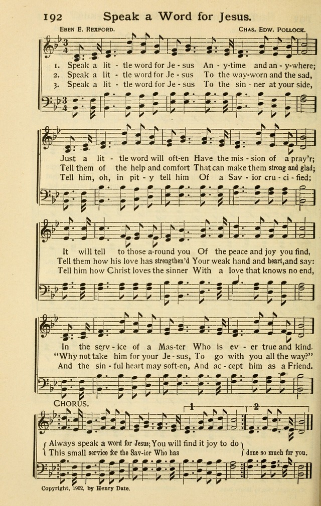 Pentecostal Hymns Nos. 3 and 4 Combined page 192