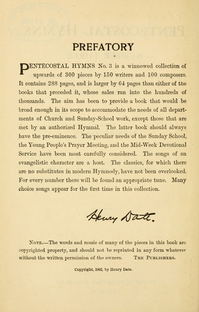 Pentecostal Hymns Nos. 3 and 4 Combined page viii