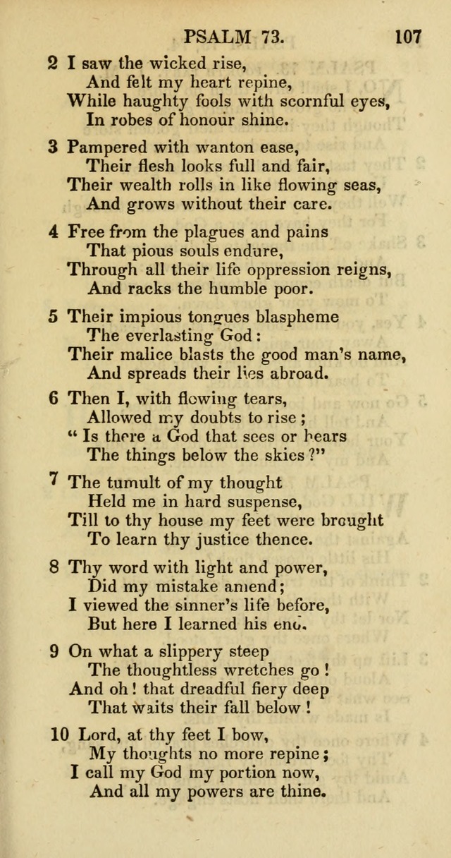 Psalms and Hymns Adapted to Public Worship, and Approved by the General Assembly of the Presbyterian Church in the United States of America page 109