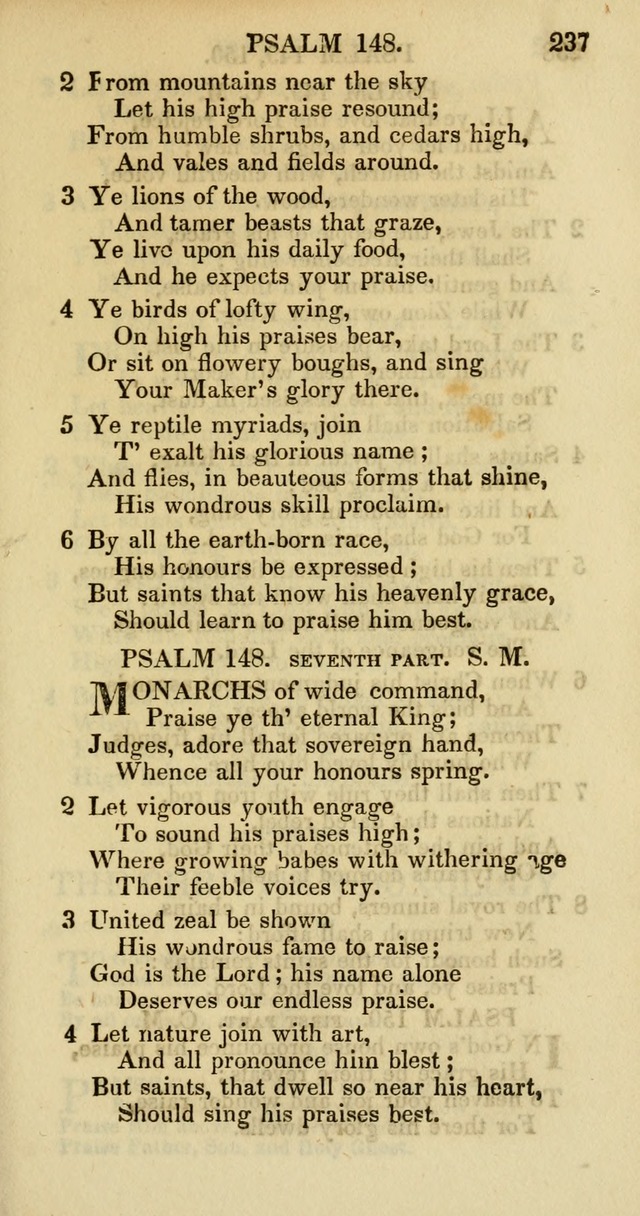 Psalms and Hymns Adapted to Public Worship, and Approved by the General Assembly of the Presbyterian Church in the United States of America page 239