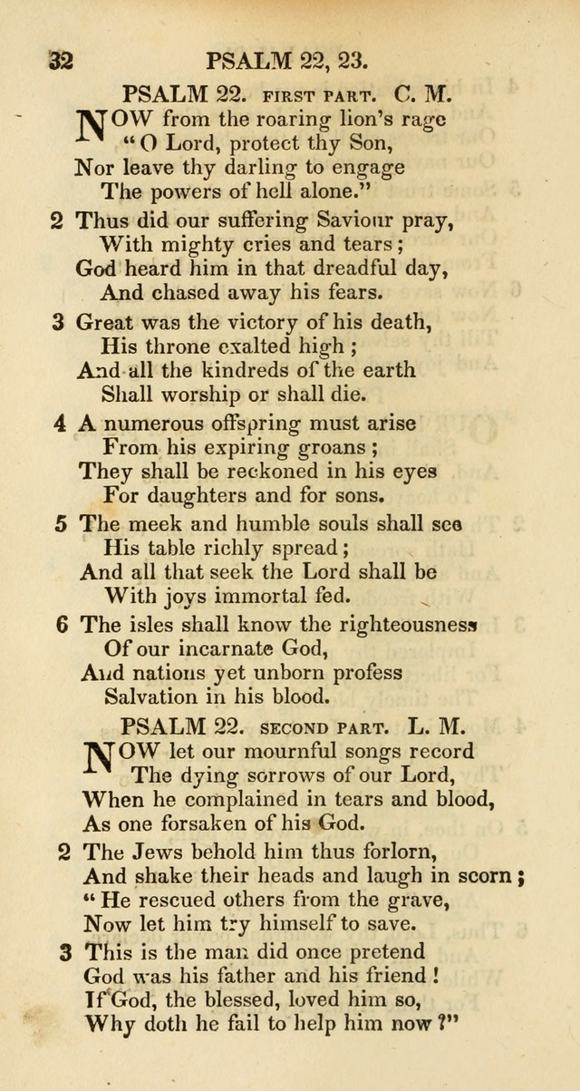 Psalms and Hymns Adapted to Public Worship, and Approved by the General Assembly of the Presbyterian Church in the United States of America page 32