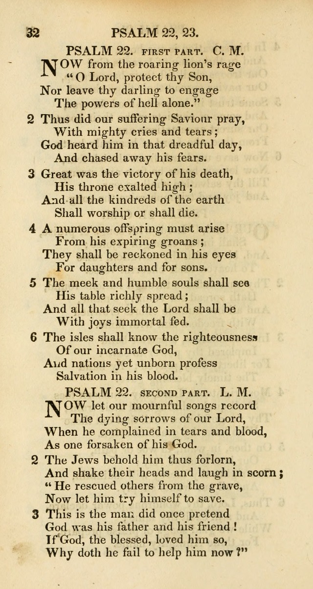 Psalms and Hymns Adapted to Public Worship, and Approved by the General Assembly of the Presbyterian Church in the United States of America page 32