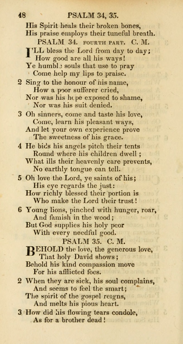 Psalms and Hymns Adapted to Public Worship, and Approved by the General Assembly of the Presbyterian Church in the United States of America page 48