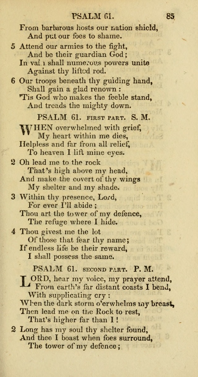 Psalms and Hymns Adapted to Public Worship, and Approved by the General Assembly of the Presbyterian Church in the United States of America page 87