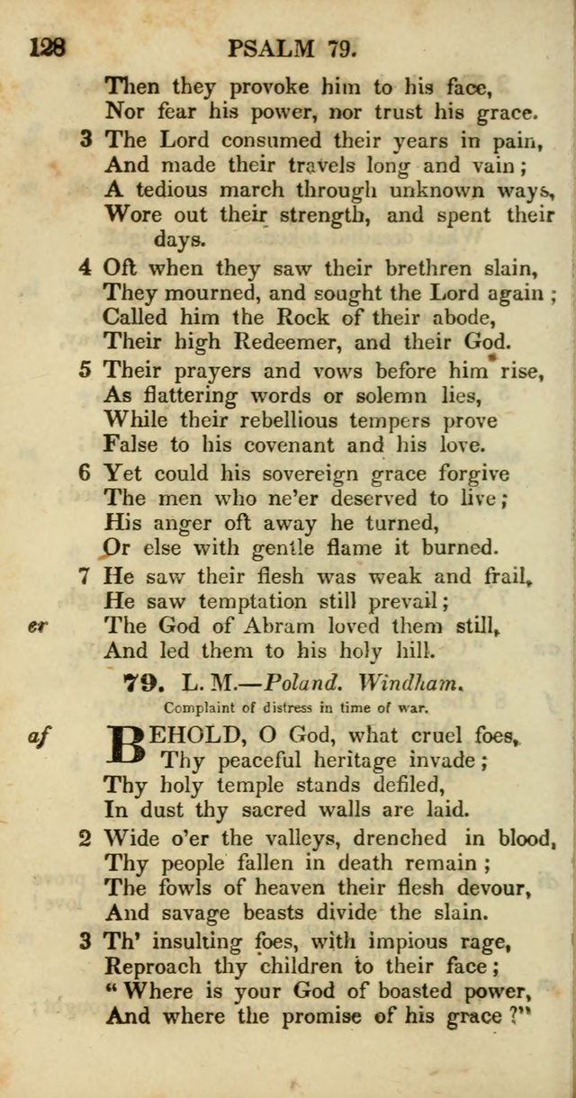 Psalms and Hymns, Adapted to Public Worship: and approved by the General Assembly of the Presbyterian Church in the United States of America: the latter being arranged according to subjects... page 128