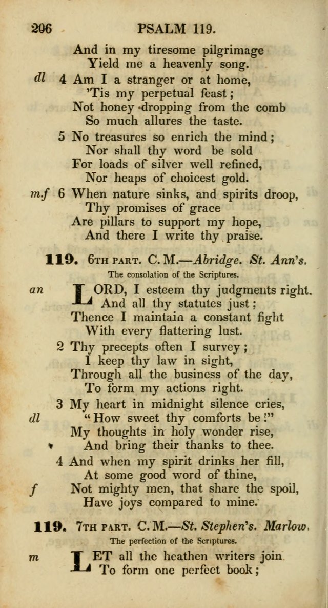 Psalms and Hymns, Adapted to Public Worship: and approved by the General Assembly of the Presbyterian Church in the United States of America: the latter being arranged according to subjects... page 206