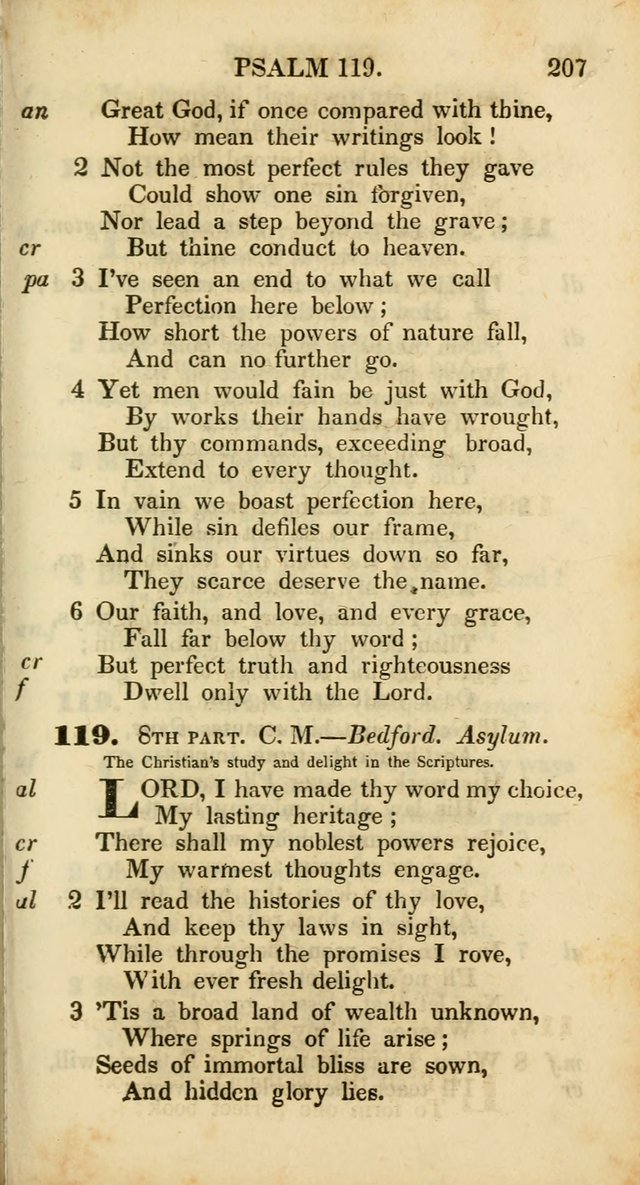 Psalms and Hymns, Adapted to Public Worship: and approved by the General Assembly of the Presbyterian Church in the United States of America: the latter being arranged according to subjects... page 207