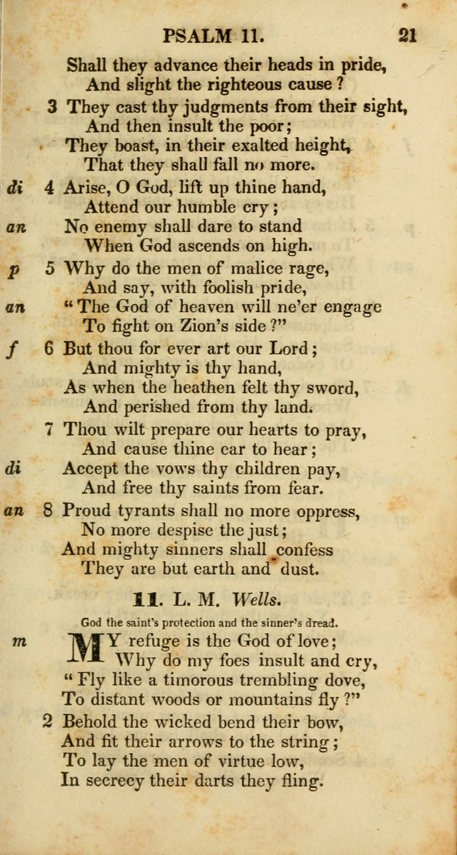 Psalms and Hymns, Adapted to Public Worship: and approved by the General Assembly of the Presbyterian Church in the United States of America: the latter being arranged according to subjects... page 21