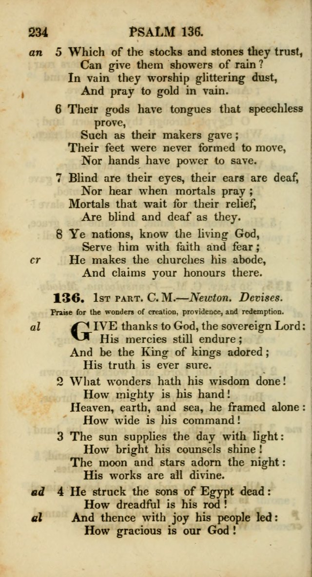 Psalms and Hymns, Adapted to Public Worship: and approved by the General Assembly of the Presbyterian Church in the United States of America: the latter being arranged according to subjects... page 234