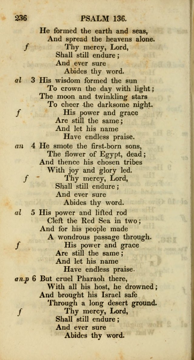 Psalms and Hymns, Adapted to Public Worship: and approved by the General Assembly of the Presbyterian Church in the United States of America: the latter being arranged according to subjects... page 236