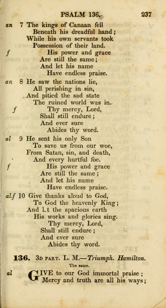Psalms and Hymns, Adapted to Public Worship: and approved by the General Assembly of the Presbyterian Church in the United States of America: the latter being arranged according to subjects... page 237