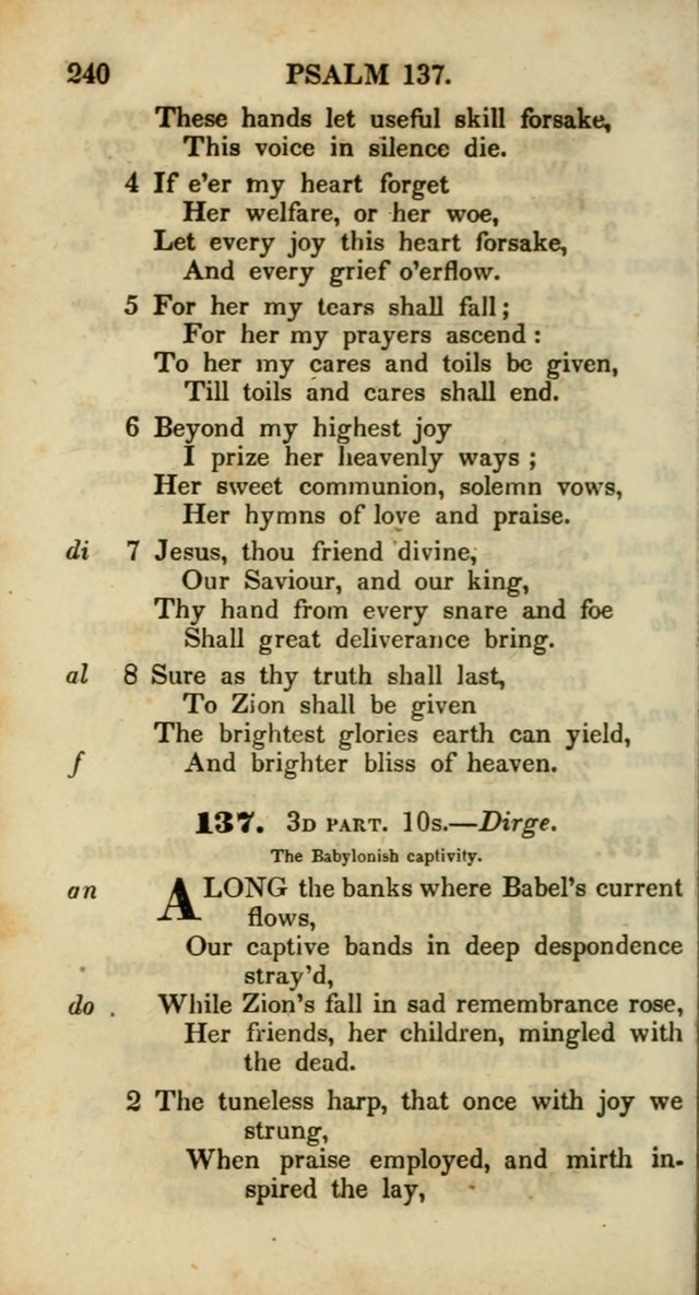 Psalms and Hymns, Adapted to Public Worship: and approved by the General Assembly of the Presbyterian Church in the United States of America: the latter being arranged according to subjects... page 240