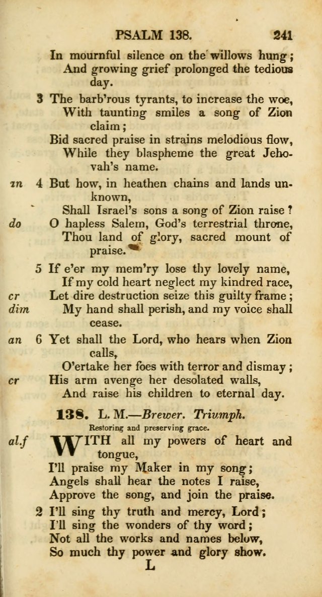 Psalms and Hymns, Adapted to Public Worship: and approved by the General Assembly of the Presbyterian Church in the United States of America: the latter being arranged according to subjects... page 241