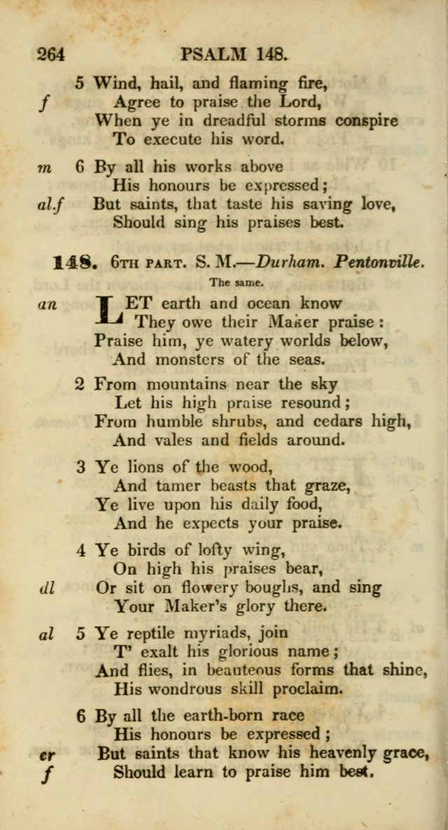 Psalms and Hymns, Adapted to Public Worship: and approved by the General Assembly of the Presbyterian Church in the United States of America: the latter being arranged according to subjects... page 264