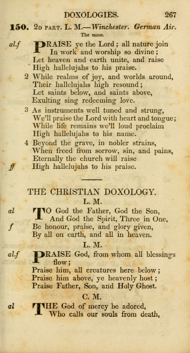 Psalms and Hymns, Adapted to Public Worship: and approved by the General Assembly of the Presbyterian Church in the United States of America: the latter being arranged according to subjects... page 267