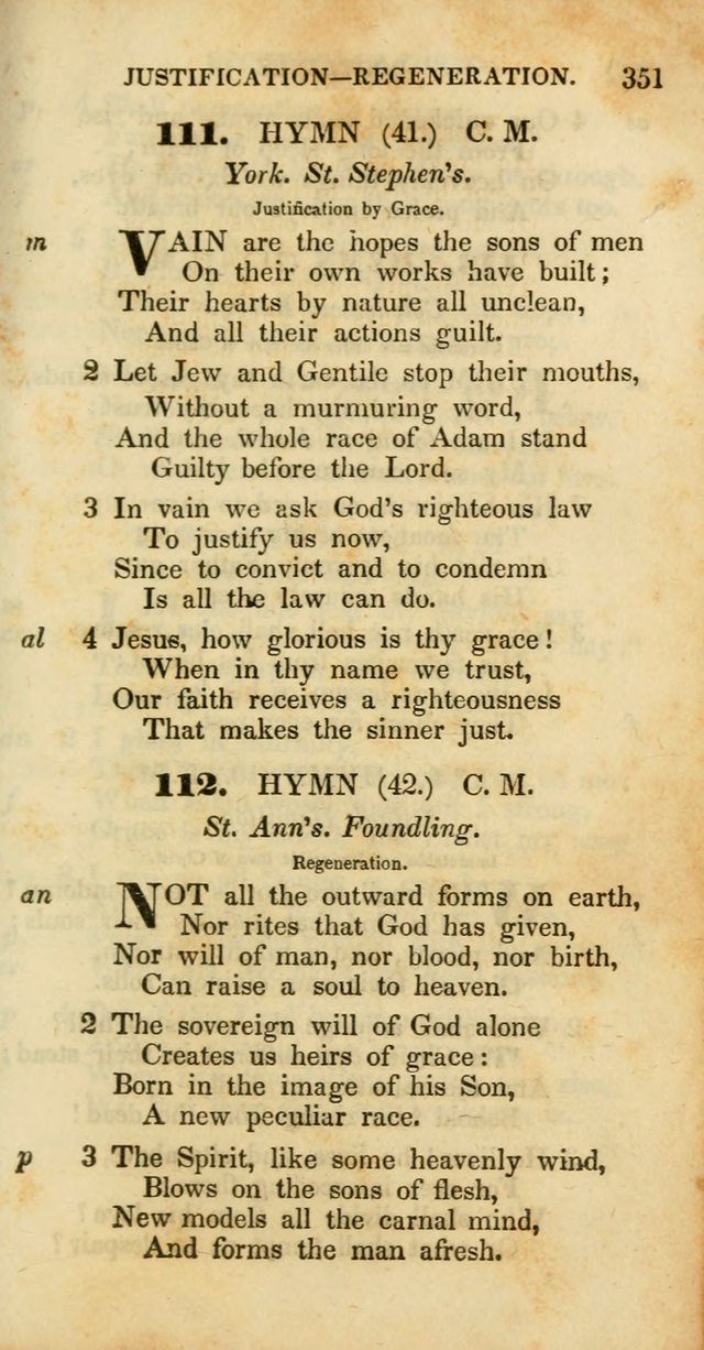 Psalms and Hymns, Adapted to Public Worship: and approved by the General Assembly of the Presbyterian Church in the United States of America: the latter being arranged according to subjects... page 351