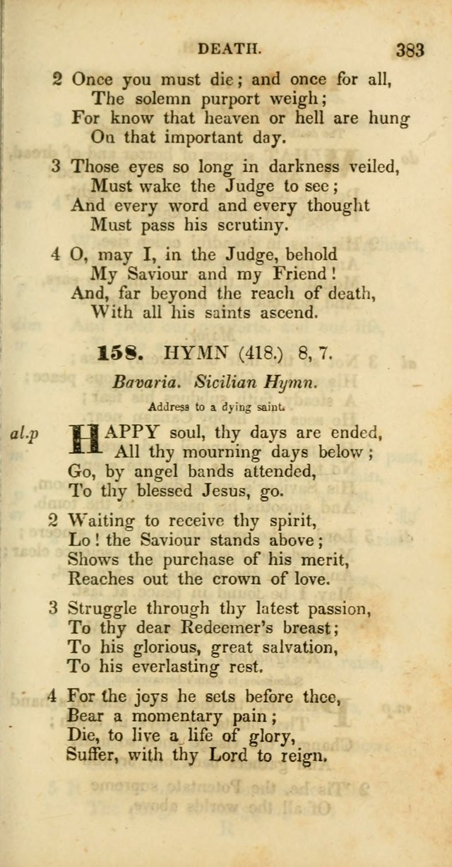 Psalms and Hymns, Adapted to Public Worship: and approved by the General Assembly of the Presbyterian Church in the United States of America: the latter being arranged according to subjects... page 383