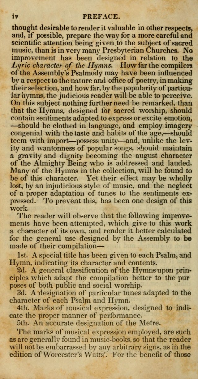 Psalms and Hymns, Adapted to Public Worship: and approved by the General Assembly of the Presbyterian Church in the United States of America: the latter being arranged according to subjects... page 4