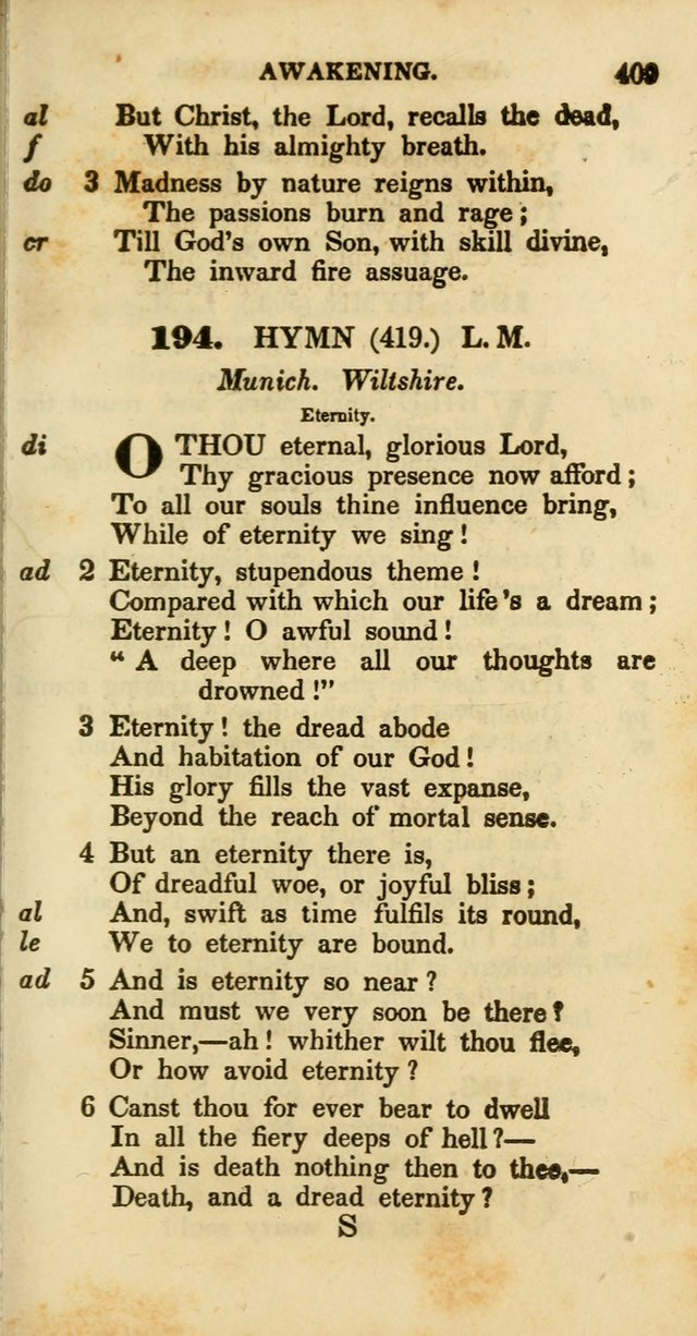 Psalms and Hymns, Adapted to Public Worship: and approved by the General Assembly of the Presbyterian Church in the United States of America: the latter being arranged according to subjects... page 409