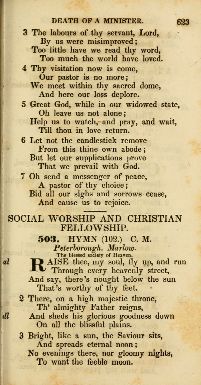 Psalms and Hymns, Adapted to Public Worship: and approved by the General Assembly of the Presbyterian Church in the United States of America: the latter being arranged according to subjects... page 625