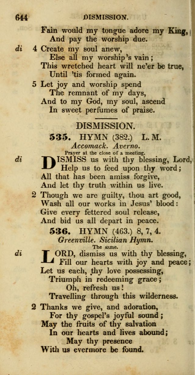 Psalms and Hymns, Adapted to Public Worship: and approved by the General Assembly of the Presbyterian Church in the United States of America: the latter being arranged according to subjects... page 648