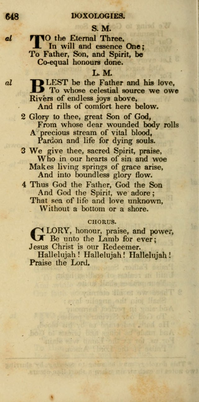 Psalms and Hymns, Adapted to Public Worship: and approved by the General Assembly of the Presbyterian Church in the United States of America: the latter being arranged according to subjects... page 652