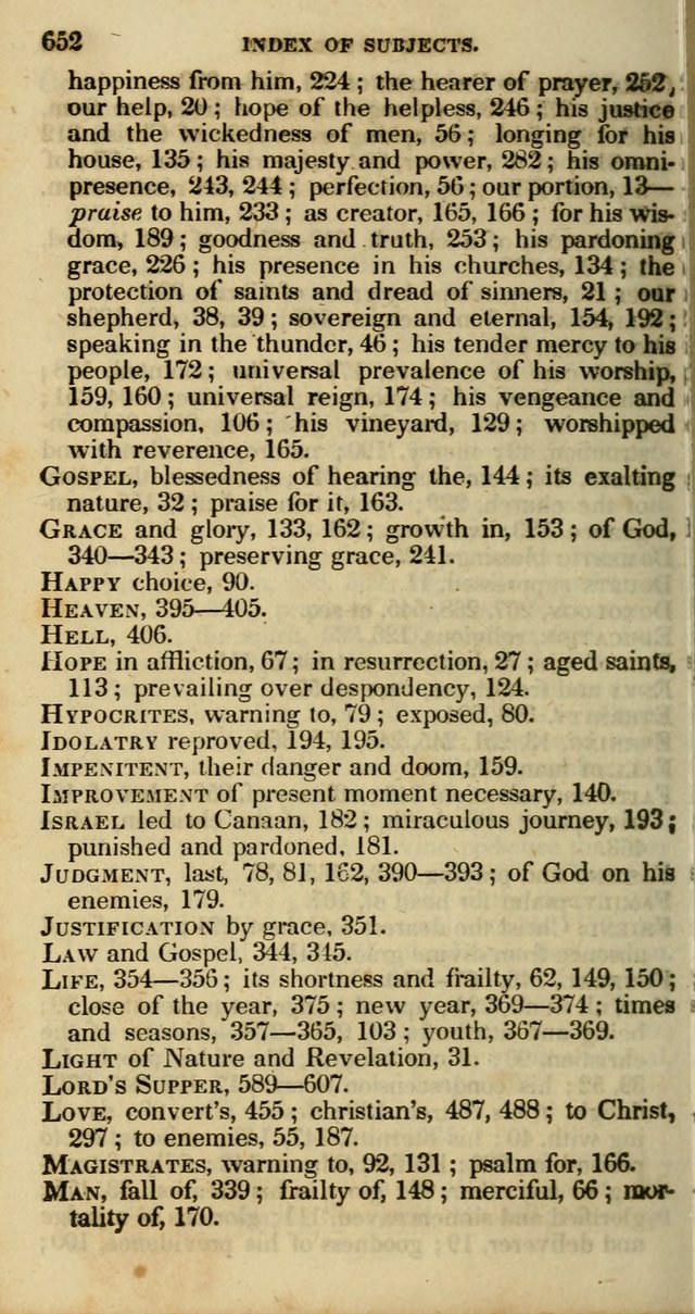 Psalms and Hymns, Adapted to Public Worship: and approved by the General Assembly of the Presbyterian Church in the United States of America: the latter being arranged according to subjects... page 656