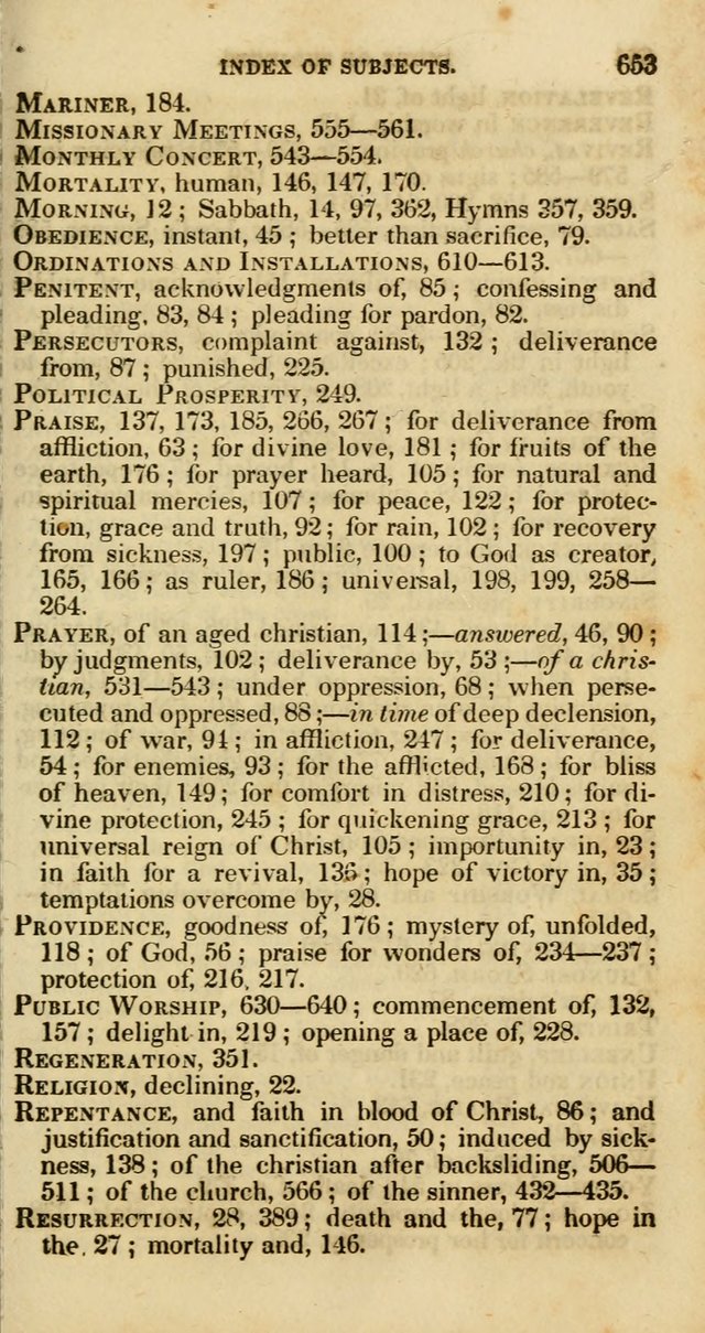 Psalms and Hymns, Adapted to Public Worship: and approved by the General Assembly of the Presbyterian Church in the United States of America: the latter being arranged according to subjects... page 657
