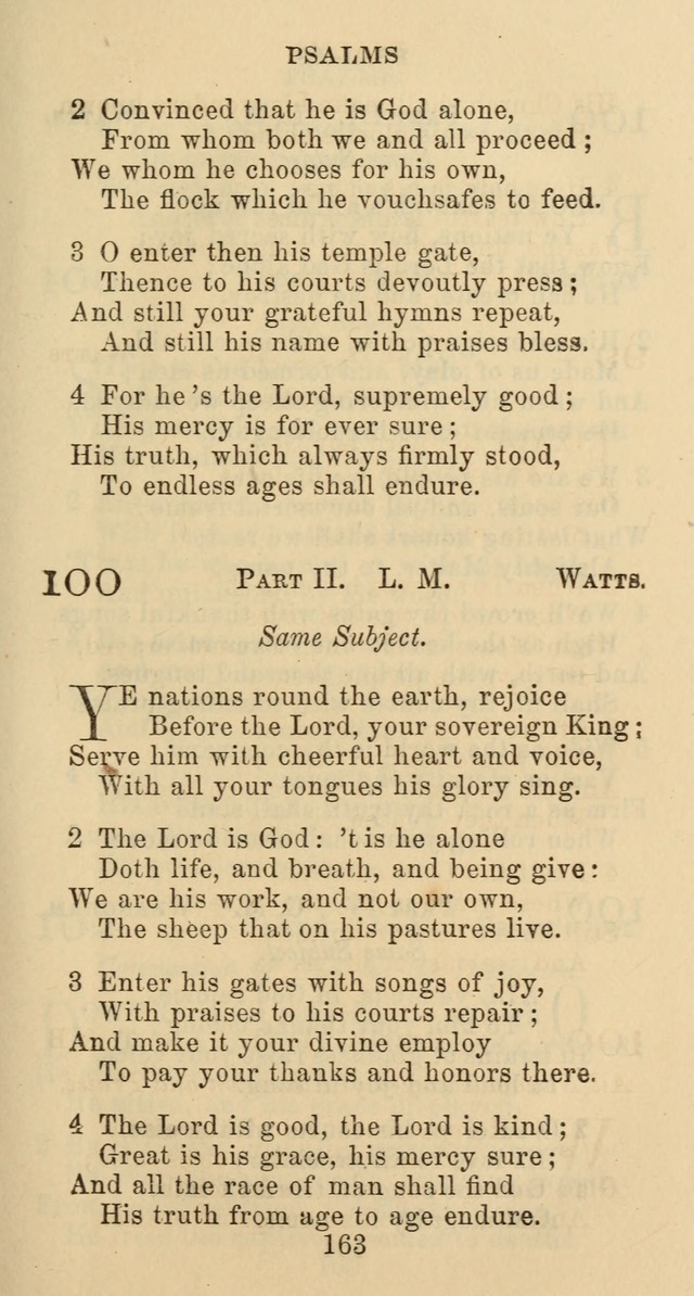Psalms and Hymns: adapted to social, private and public worship in the Cumberland Presbyterian Chruch page 163