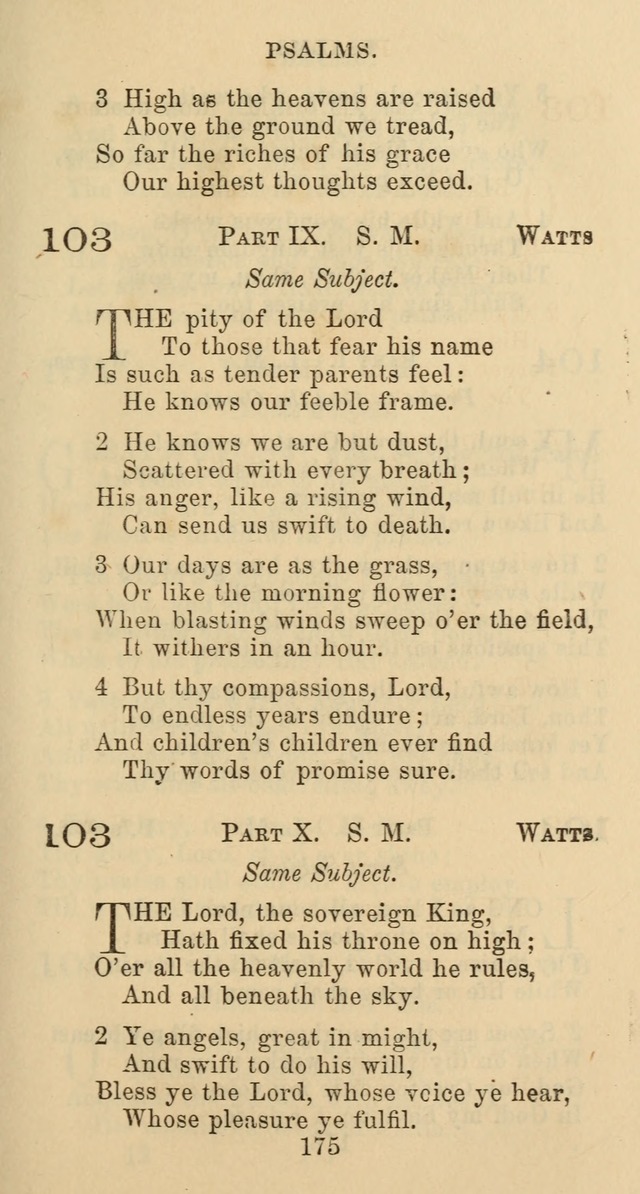 Psalms and Hymns: adapted to social, private and public worship in the Cumberland Presbyterian Chruch page 175
