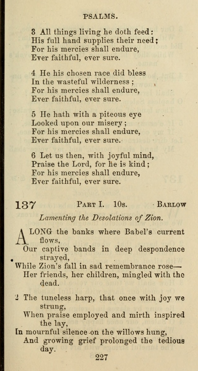 Psalms and Hymns: adapted to social, private and public worship in the Cumberland Presbyterian Chruch page 227