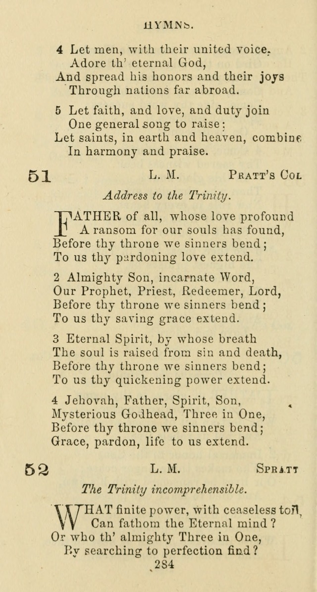 Psalms and Hymns: adapted to social, private and public worship in the Cumberland Presbyterian Chruch page 284