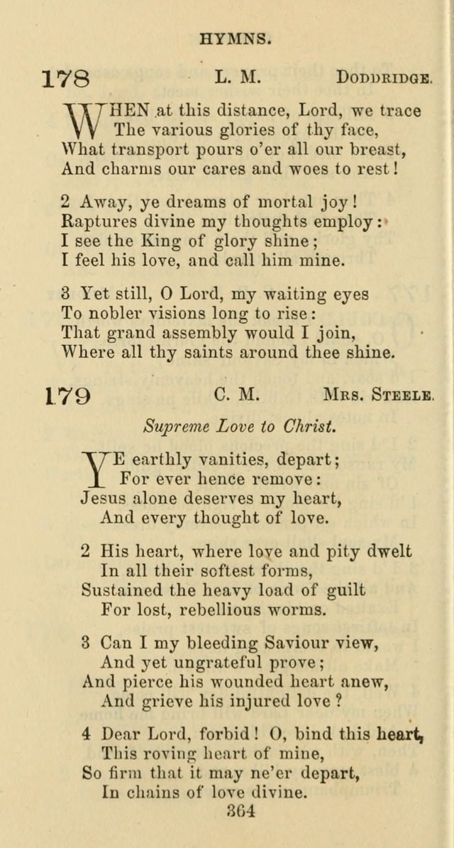 Psalms and Hymns: adapted to social, private and public worship in the Cumberland Presbyterian Chruch page 364