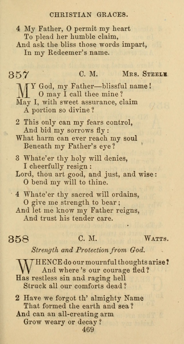 Psalms and Hymns: adapted to social, private and public worship in the Cumberland Presbyterian Chruch page 469