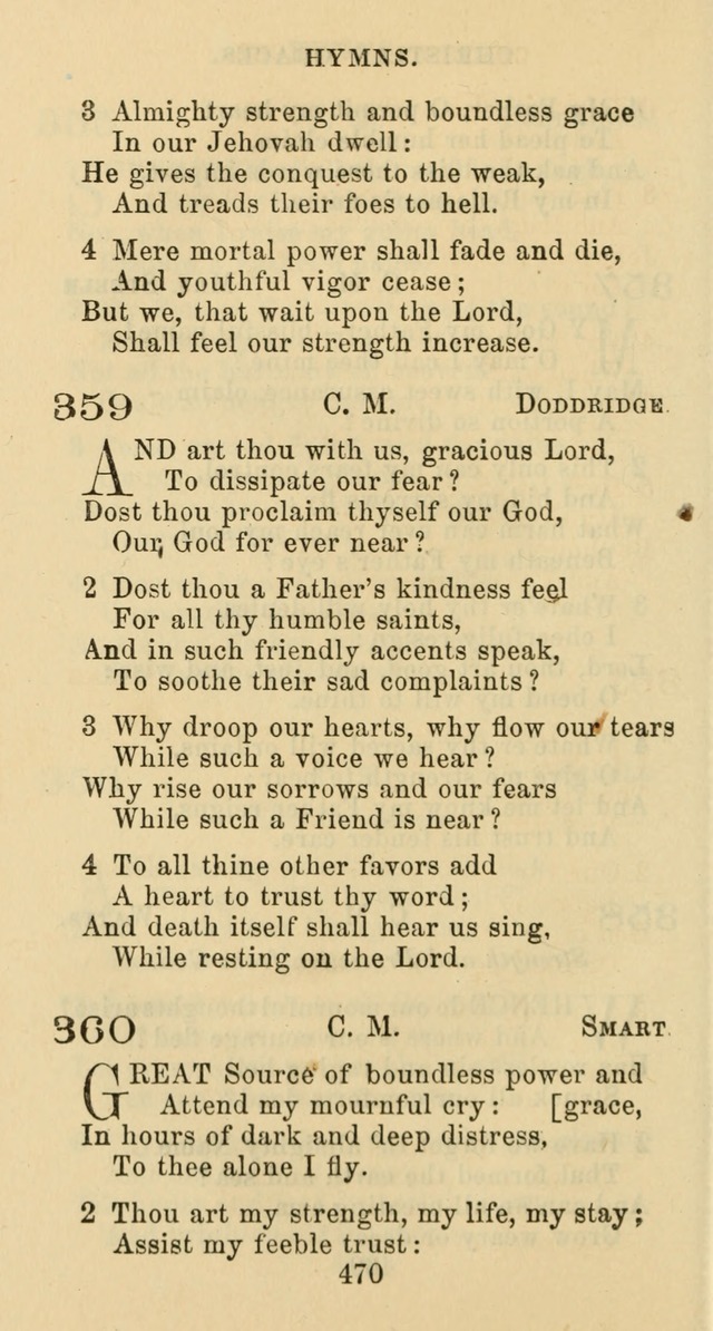 Psalms and Hymns: adapted to social, private and public worship in the Cumberland Presbyterian Chruch page 470