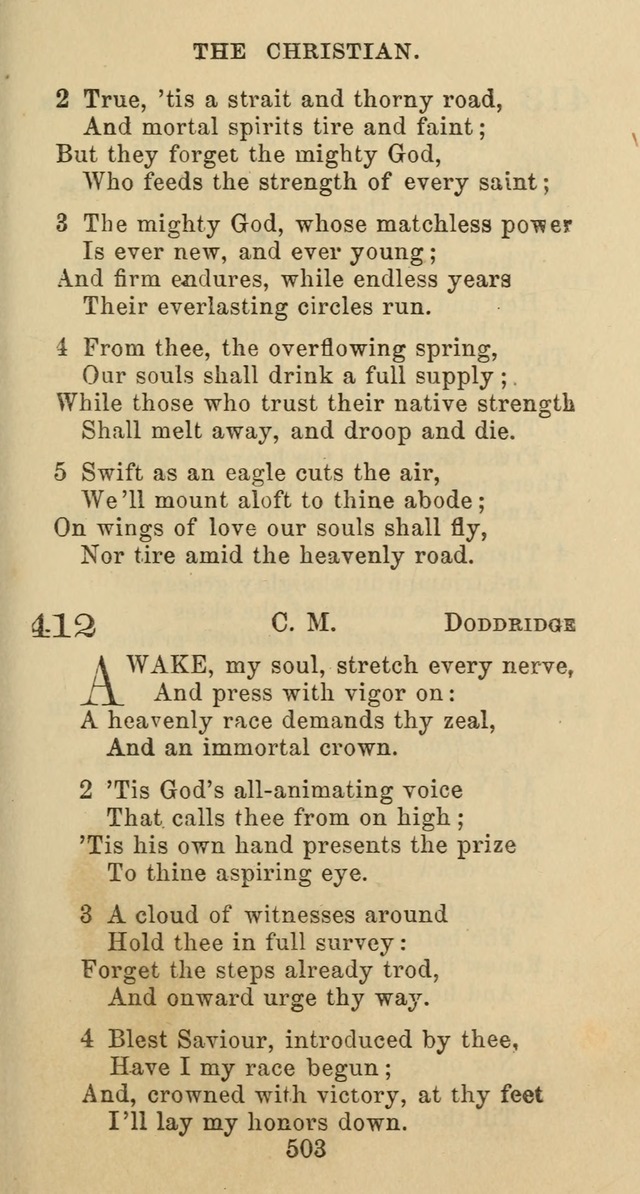 Psalms and Hymns: adapted to social, private and public worship in the Cumberland Presbyterian Chruch page 503