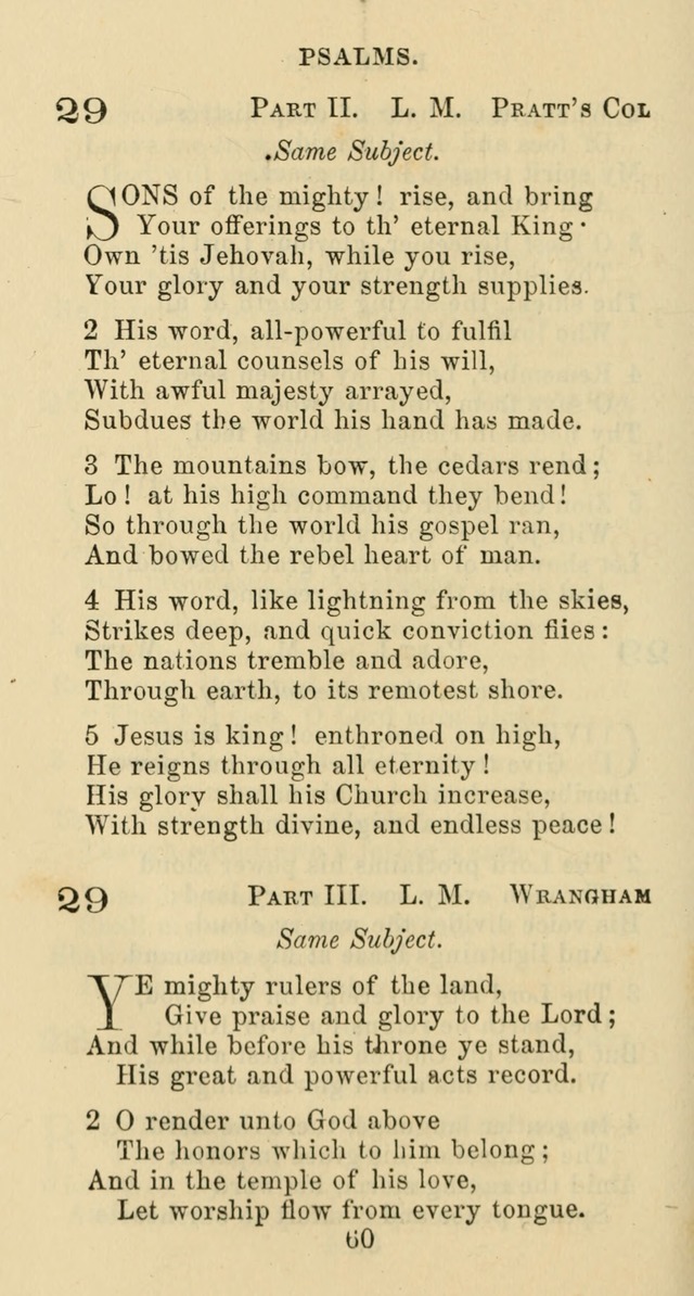 Psalms and Hymns: adapted to social, private and public worship in the Cumberland Presbyterian Chruch page 60