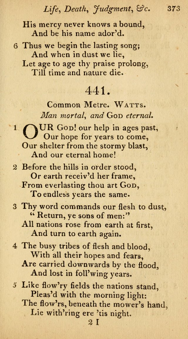The Philadelphia Hymn Book; or, a selection of sacred poetry, consisting of psalms and hymns from Watts...and others, adapted to public and private devotion page 406