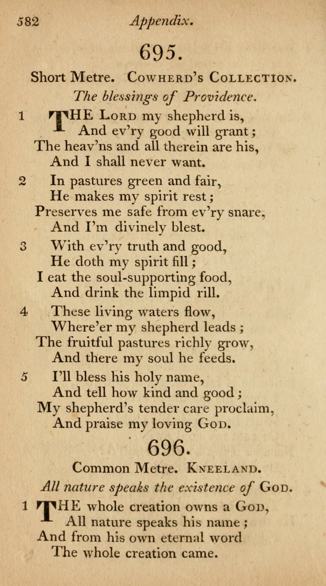 The Philadelphia Hymn Book; or, a selection of sacred poetry, consisting of psalms and hymns from Watts...and others, adapted to public and private devotion page 615