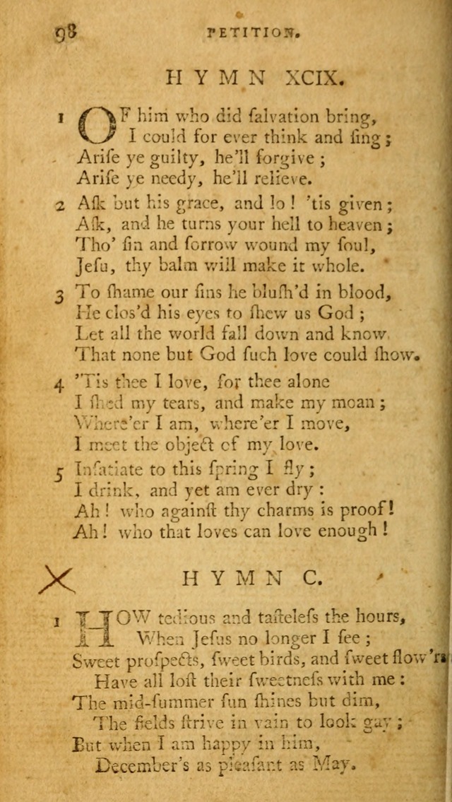 A Pocket hymn book, designed as a constant companion for the pious: collected from various authors page 105