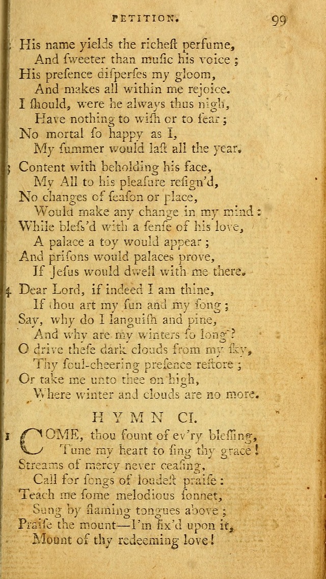 A Pocket hymn book, designed as a constant companion for the pious: collected from various authors page 106