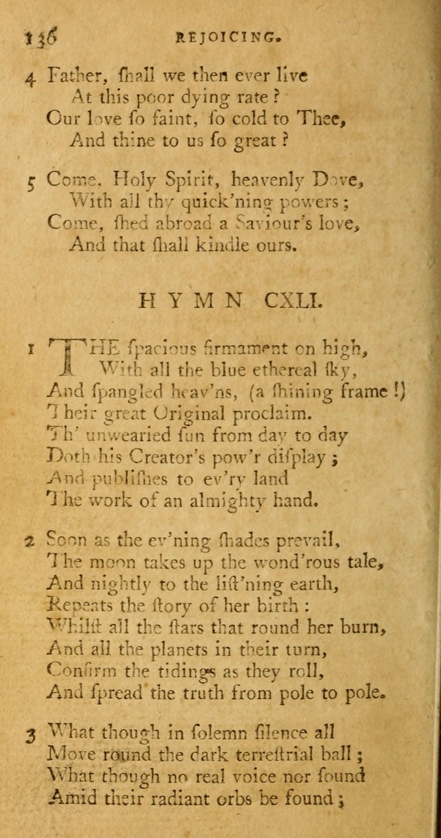 A Pocket hymn book, designed as a constant companion for the pious: collected from various authors page 143