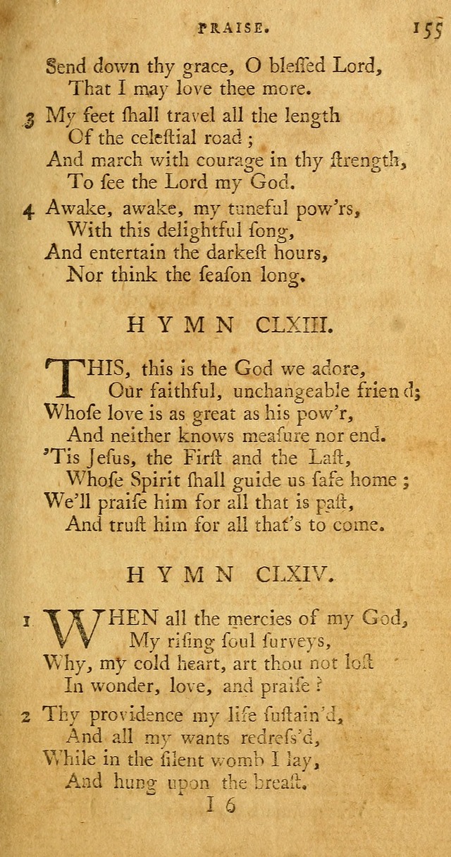 A Pocket hymn book, designed as a constant companion for the pious: collected from various authors page 162