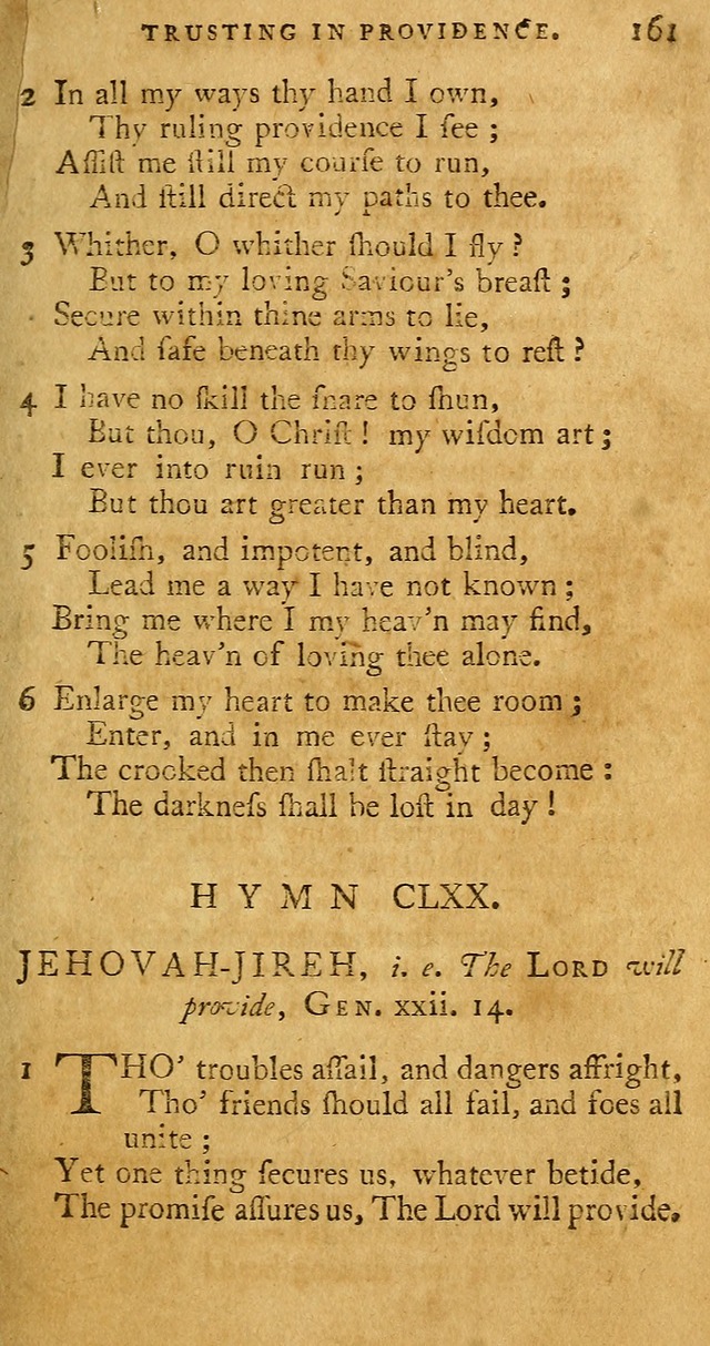 A Pocket hymn book, designed as a constant companion for the pious: collected from various authors page 168